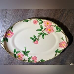 Franciscan Desert Rose Platter/ discontinued pattern/ USA stamped, Made in CA